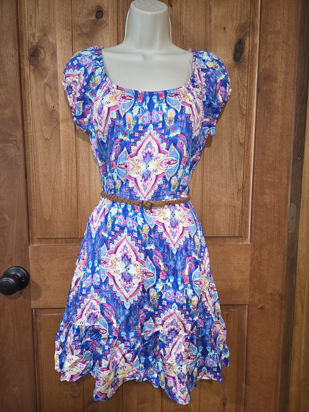 Lily Rose Blue and Purple Floral Sundress